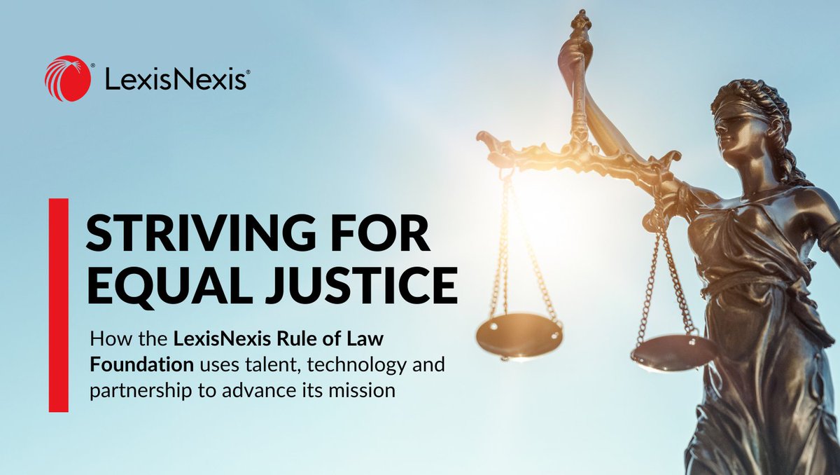 The <a href="/LexisNexis/">LexisNexis Legal & Professional</a> Rule of Law Foundation advances justice globally. Discover how the Foundation uses talent, technology and partnership to further its mission: stories.relx.com/rule-of-law-fo…

#RuleOfLaw #LN4ROL bit.ly/3V4vuqv