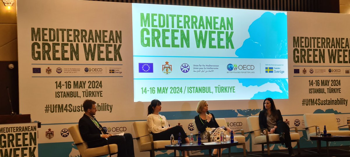 🔖 From POLICY to ACTION ➡️ linking the #ICZM Protocol and Conceptual Framework for #MSP with Community of Practice and Working Group 🤝
.
This key message was shared by PAP/RAC's Programme Officer, Marina Marković, during #Mediterranean Green Week 🟢 
@UfMSecretariat 
.
#Act4Med