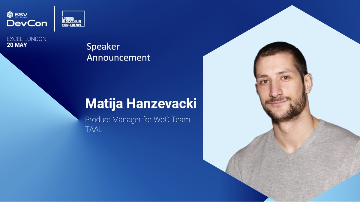 📣 Matija Hanzevacki, Product Manager, will lead an exciting session on Explorer Services with @WhatsOnChain! 📆 May 20, 2024 | 14:45 - 15:15 BST 🎫 Secure your tickets here: hubs.la/Q02xqBd70