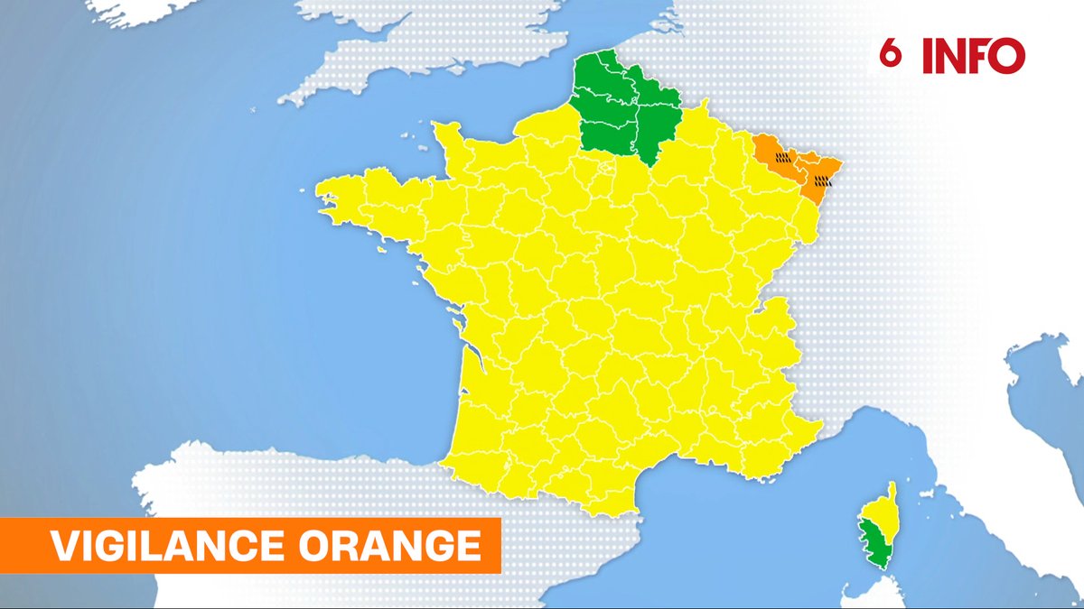 🟠 #VigilanceMétéo 2 départements sont en vigilance orange pour pluies et inondations. #Météo