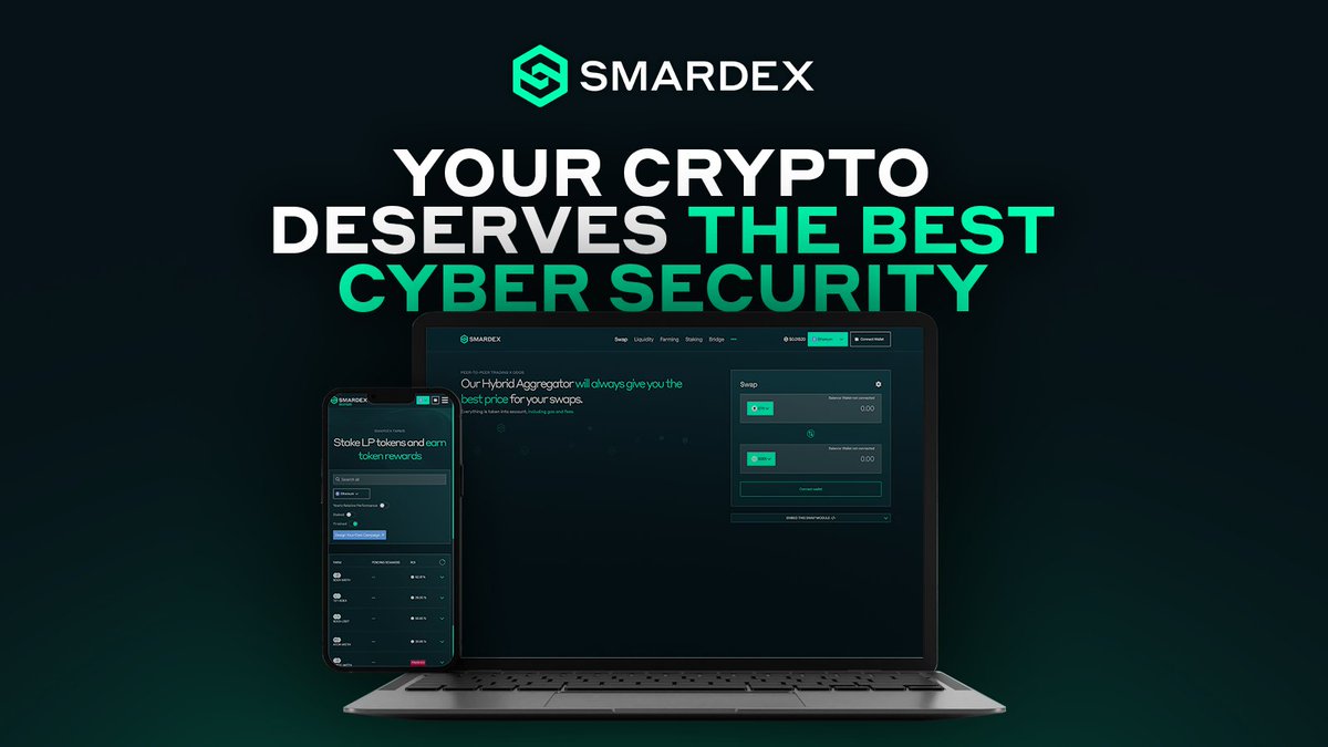 SmarDex is protected by many layers of security. Learn more: smardex.io/security
