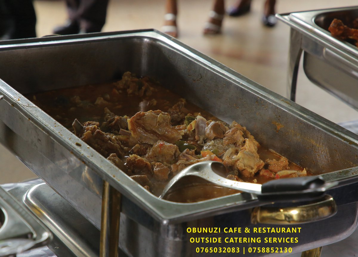 Delicious GOAT STEW that we served at a recent wedding of 350 guests. #ObunuziCafe #OutsideCatering