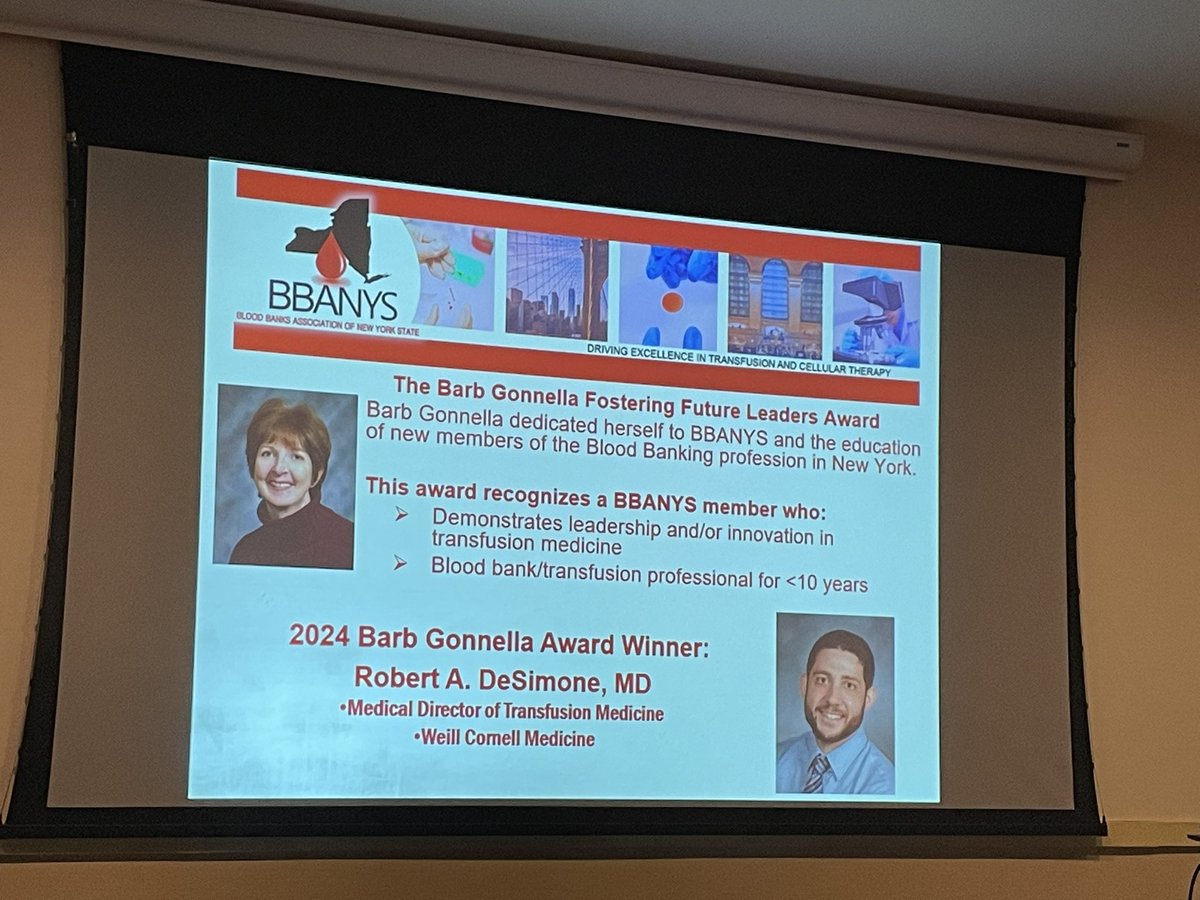 Gaurav Gupta, MD, PhD (@g_guptamd) on Twitter photo Congratulations Dr. DiSimone <a href="/RADeSimone/">Rob DeSimone</a> <a href="/WCMCPathology/">Weill Cornell Medicine Pathology</a> for winning 2024 Barb Gonnella award <a href="/BBA_NYS/">BBANYS</a> #BBANYS24 Congratulations Dr. DiSimone <a href="/RADeSimone/">Rob DeSimone</a> <a href="/WCMCPathology/">Weill Cornell Medicine Pathology</a> for winning 2024 Barb Gonnella award <a href="/BBA_NYS/">BBANYS</a> #BBANYS24