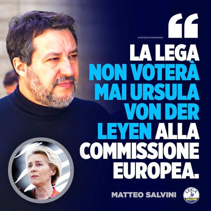 Ursula è ormai bruciata per l'inchiesta sui VACClNl. Salvini per essere credibile dovrebbe aggiungere tra i non eleggibili anche Draghi e qualunque candidato degli europeisti. Sarebbe ancora più credibile se indicasse ora il suo candidato ideale per la Presidenza UE.