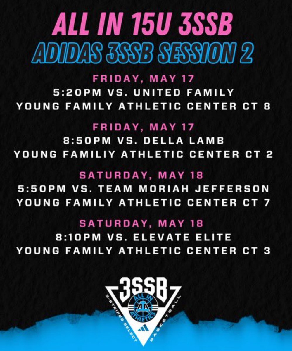 Lucy Lamberti (@lamberti_lucy) on Twitter photo Looking forward to adidas Session 2 in Norman, Oklahoma - here’s my schedule. #ALLINfamily #3SSBGirls <a href="/aiathletics/">ALL IN Athletics</a> <a href="/AIAelitegirls/">ALL IN Elite Girls 3SSB</a> <a href="/3SSBGCircuit/">3Stripes Select Basketball Girls Circuit</a> Looking forward to adidas Session 2 in Norman, Oklahoma - here’s my schedule. #ALLINfamily #3SSBGirls <a href="/aiathletics/">ALL IN Athletics</a> <a href="/AIAelitegirls/">ALL IN Elite Girls 3SSB</a> <a href="/3SSBGCircuit/">3Stripes Select Basketball Girls Circuit</a>