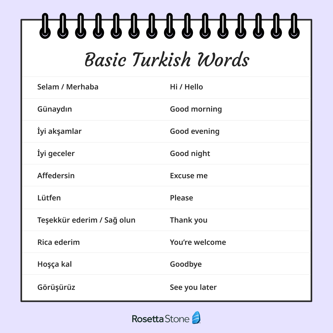 Plan to visit #Turkey🇹🇷 in the near future or want to learn some basic #Turkish? Here are 10 essential words you need to know! Follow for part two (10 key phrases)!
