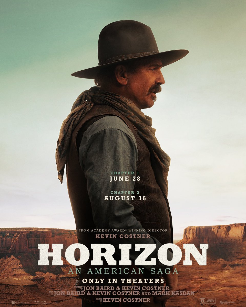 The journey west begins. Trailer tomorrow. #HorizonAmericanSaga