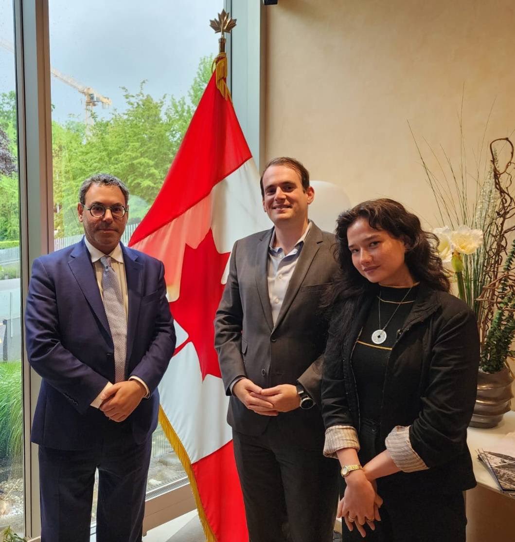 Thank you to Brandon Silver from @TheRWCHR for his ongoing support for the #JimmyLai campaign and for facilitating a meeting at the @CanadaGeneva #HongKong #Canada