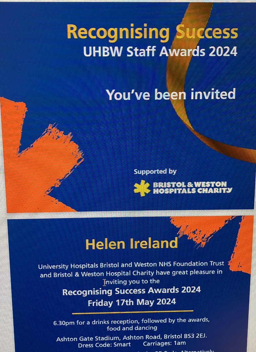 Thank you @bwhospcharity for inviting me to the @uhbwNHS ‘recognising success’ event this evening. So delighted to join colleagues from across the organisation, fly the flag for #pharmacy at this special event and, if I’m totally honest, dancing the night away💃