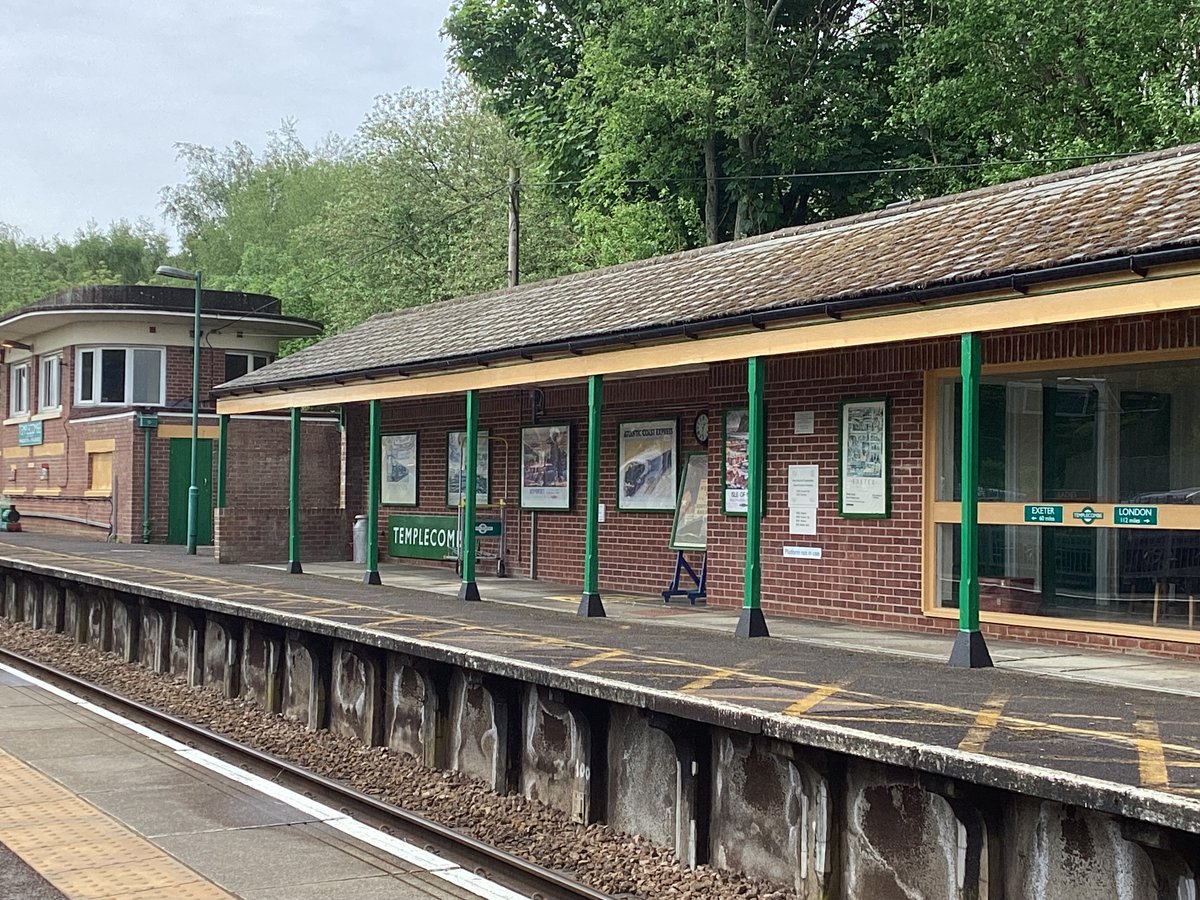 After Transport Questions, it was a train to Somerset and an unplanned stop at Templecombe station. A wonderful station and winner of multiple National Rail Awards. Volunteers working hard for another one