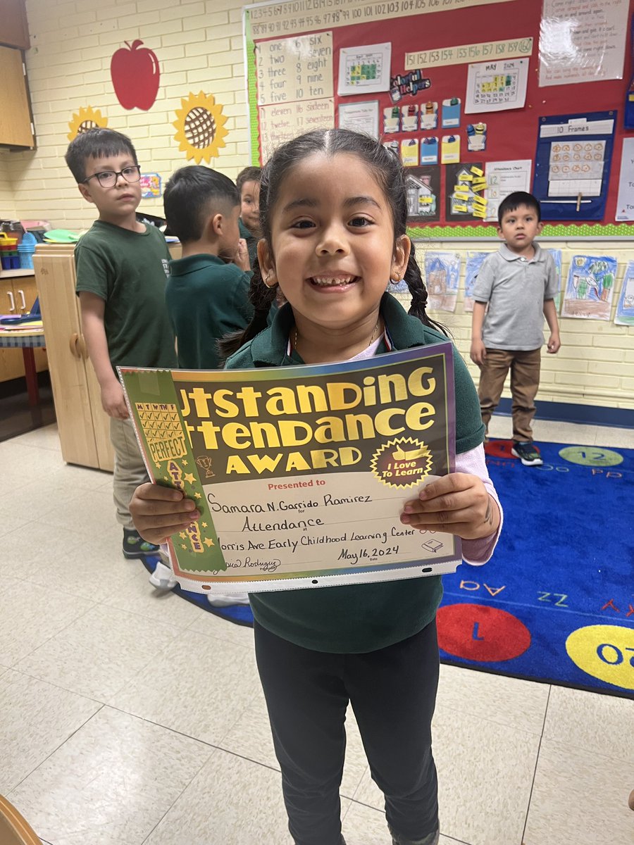 Congratulations to Samara!!! Perfect attendance! She hasn’t missed one day of school this whole year! We are so proud of you and we are going to miss you when you go to 1st grade! <a href="/Jessica81795091/">Rodriguez</a> <a href="/morrisaveschool/">Matthew Johnson Ed.D</a>