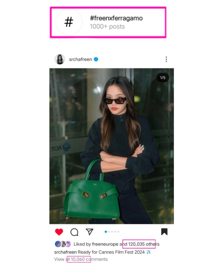 freenarchives's tweet image. 【 FREEN X #CANNES2024 】
🌷The tag has now 1000+ posts
🌷 Freen's post has now
—120K+ likes
—10K+ Comments
Keep up the goodwork fam and please continue engaging 🙏
#srchafreen #FreenSarocha #Ferragamo