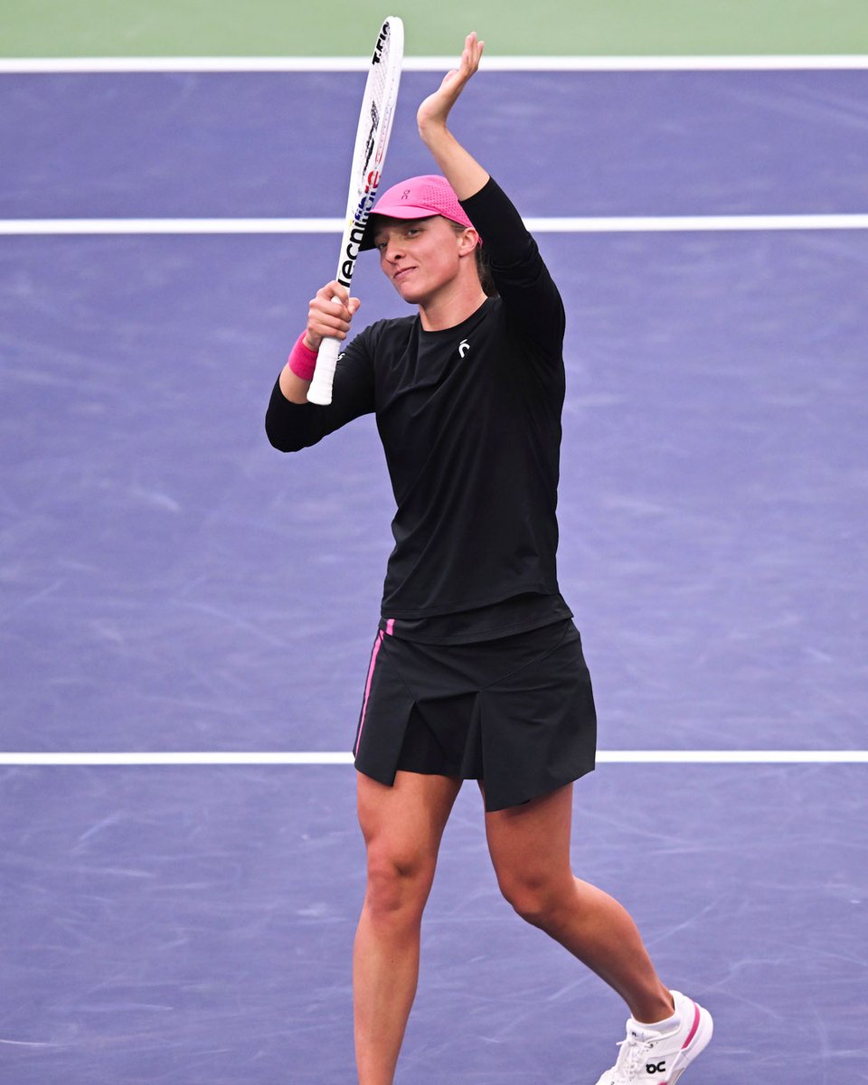 Hat Trick 🎾🎾🎾 @iga_swiatek defeats Gauff 6-4 6-3 for her third @InteBNLdItalia final! #TennisParadise