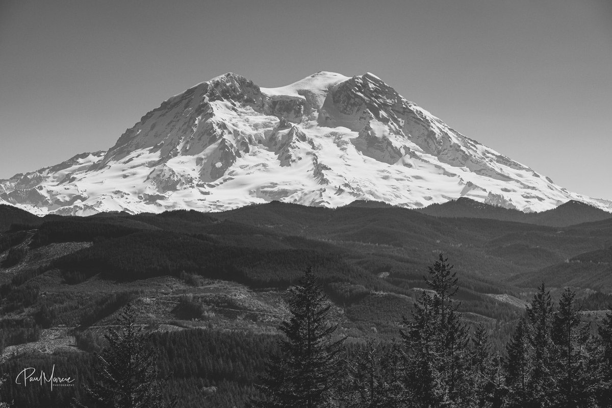 Let’s make it to the weekend. Sound good? Here’s a B&W image of Mount Rainier/Tahoma to help you get through this Thursday.