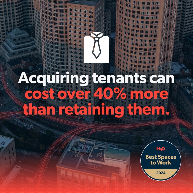 HqOapp's tweet photo. The competition for tenants is exploding. Getting Best Spaces to Work certified gives you the data to take your real estate experience to the next level.