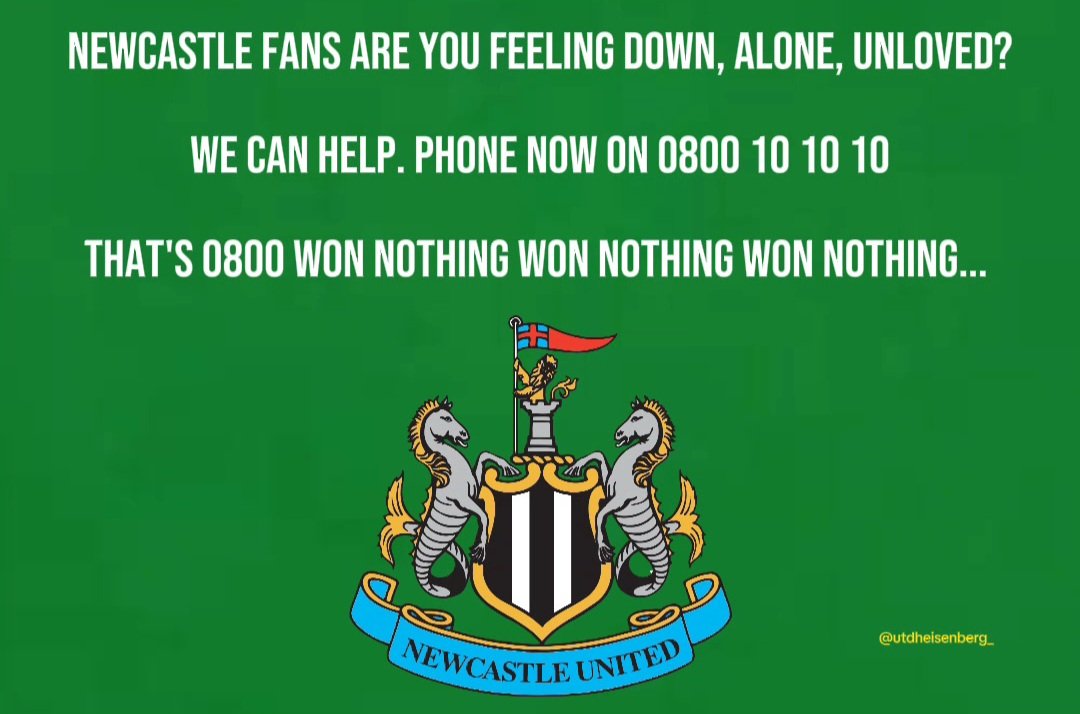 Newcastle fans dial this number  ☎️

#MUNNEW #MUFC