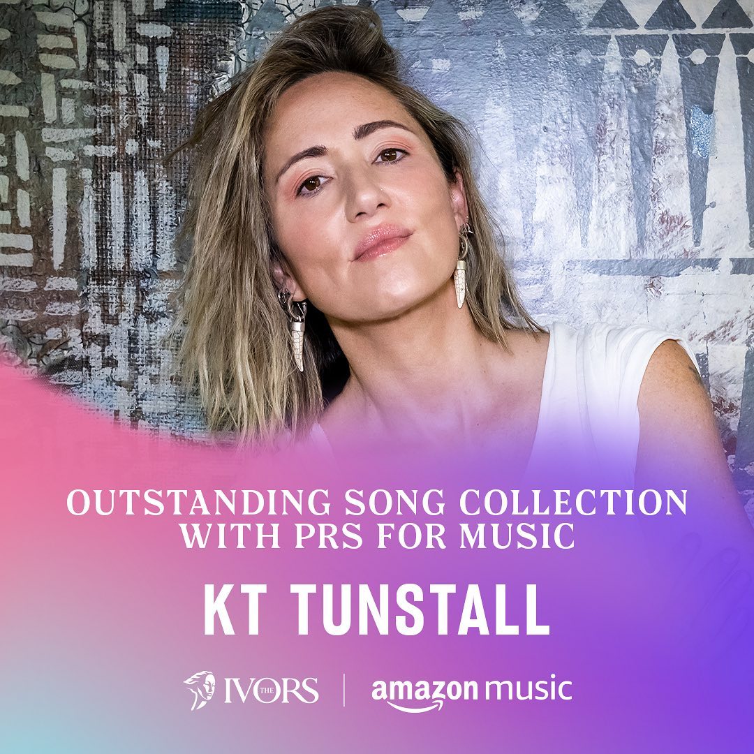 What a day!! 
I LOVE what I do, and so bloody grateful that your support has allowed me to keep doing it for 20 years to create all this work. 
Beyond honoured to be recognised by the @IvorsAcademy ~ a Million Thankings!

 #kttunstall #ivorsacademy #ivors