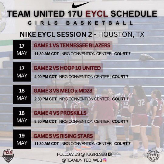 College Coaches in Houston.. Stop by Court 7 to solidify your future !! TU Girls 17U 💼 packed, Almost that ⏰