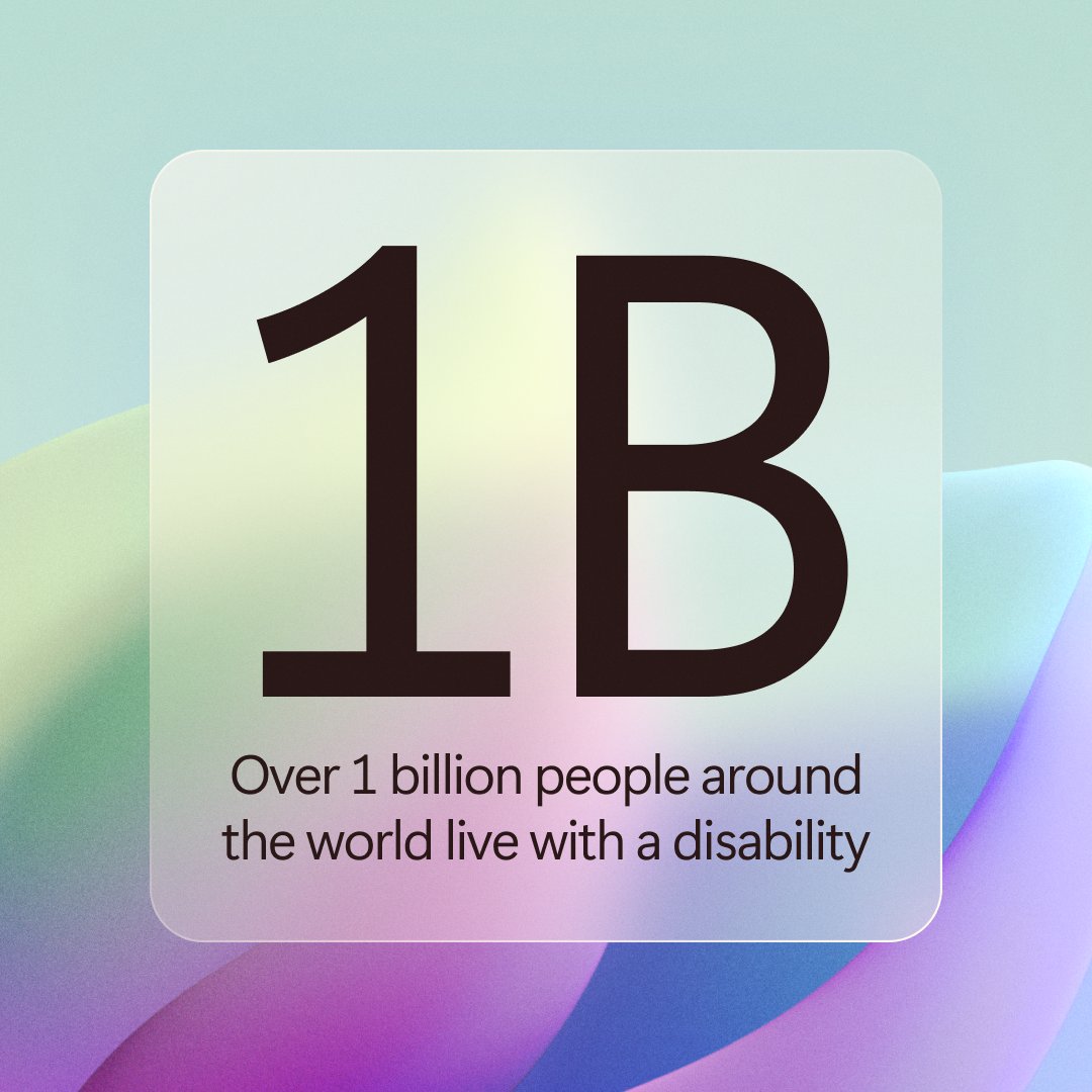 AI is streamlining accessibility, empowering individuals to find and leverage the technology that suits them best. Discover how people are tailoring tools to their unique preferences: msft.it/6019YVWF1 

#GlobalAccessibilityAwarenessDay