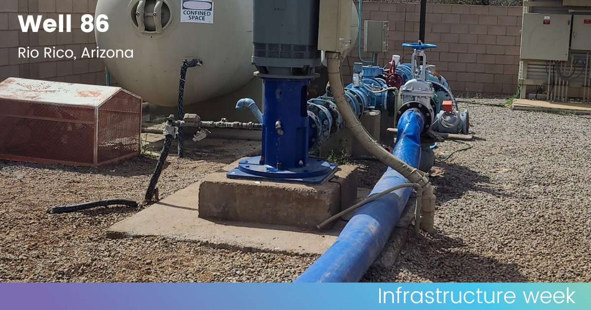 Liberty invests in and repairs infrastructure when necessary to maintain reliable water service. When our Rio Rico team found a hole in the casing of Well 86, they came up with a cost-effective solution to insert a new casing inside the existing casing. #InfrastructureWeek2024