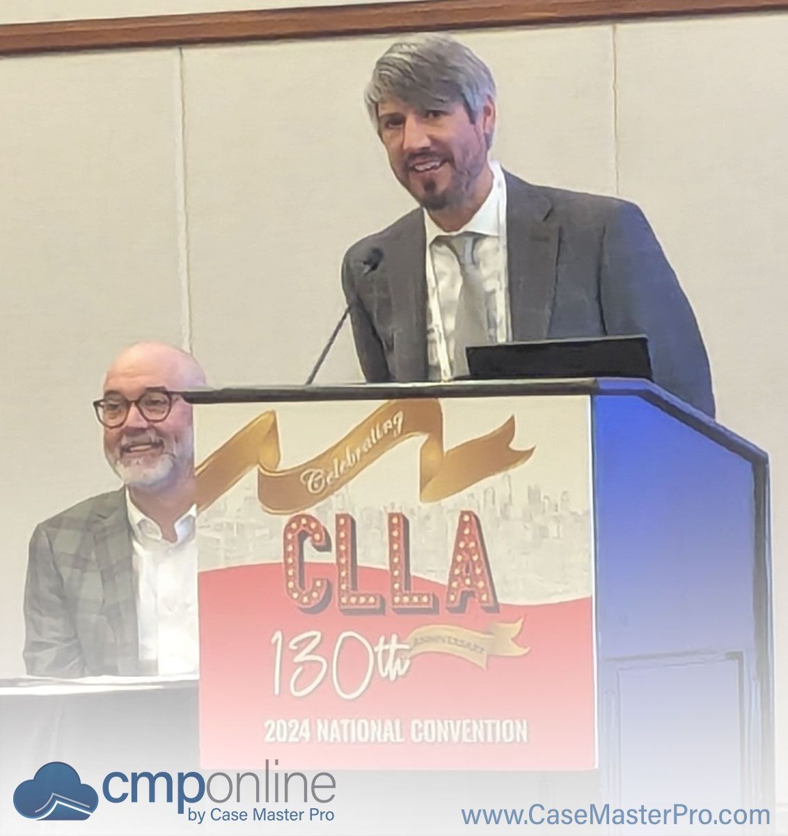 CaseMasterPro1's tweet photo. Case Master's president taking the podium at the CLLA conference! Proud to be part of this incredible event. #CLLA #Leadership https://t.co/D1MuPGoS8y