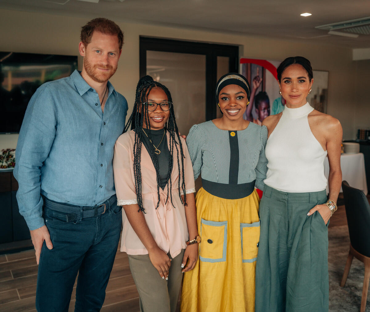 The Duke and Duchess of Sussex met our Youth Ambassadors Maryam and Purity in Nigeria who are tireless advocates for children's rights.

Thank you Prince Harry and Meghan for joining us to learn more about how we ensure children don’t just survive but thrive ❤️