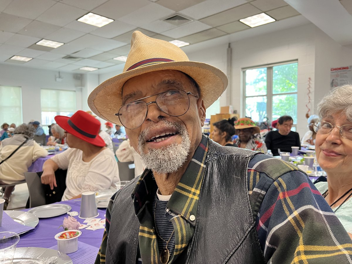 Our Older Adult Center celebrated Mother's Day with a Tea and Hats party! Our members really came through on the hats 👒🫶