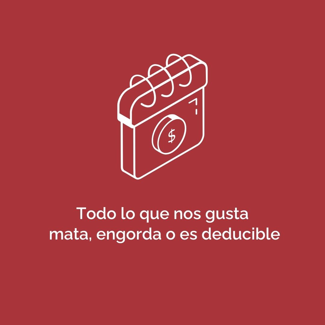 ¡Así es! Todo lo bueno es alguna de esas tres cosas. Pero a nosotros nos gusta, sobre todo, lo que se puede deducir. 😏

#asesoresfiscales #asesoríafiscal #deducciones #humorfiscal #madrid #asesoríaficalenmadrid #humor #meme #memefiscal