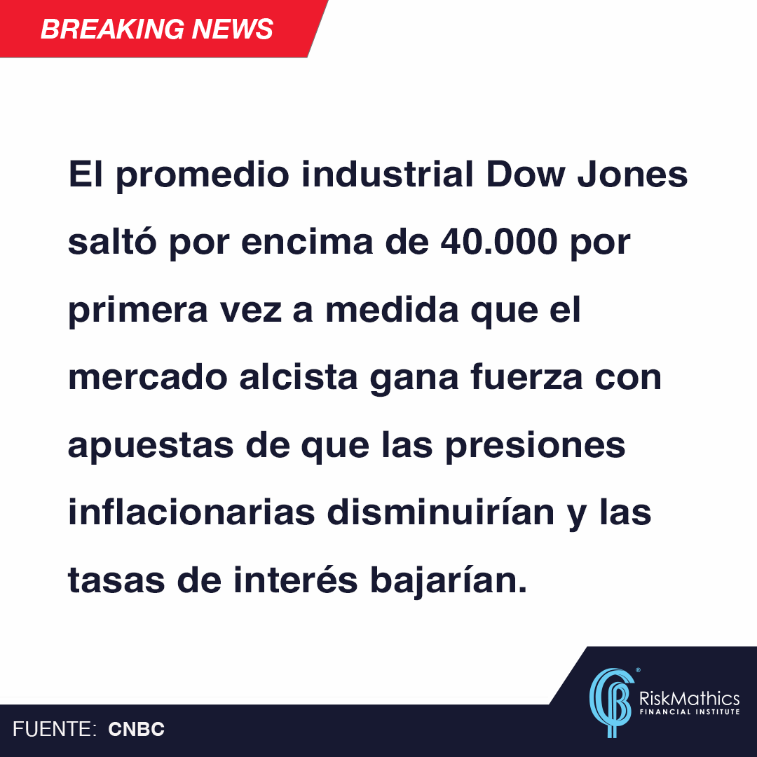 Permanece al día con las innovaciones más recientes en Finanzas, Trading, IA y Tecnología.: riskmathics.com/programas #riskmathics #risk #NextGenerationInFinancialTraining #CNBC #DowJones #Finance #MercadoAlcista #StockMarket #TasasDeInterés