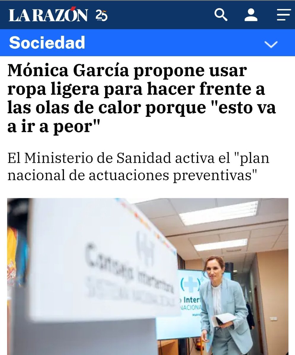 Ganas de ver cómo casa esto de Médica y Madre con el mantra zurdo de que la ropa ligera sexualiza a la mujer sin provocar un fallo en Matrix nivel universo.