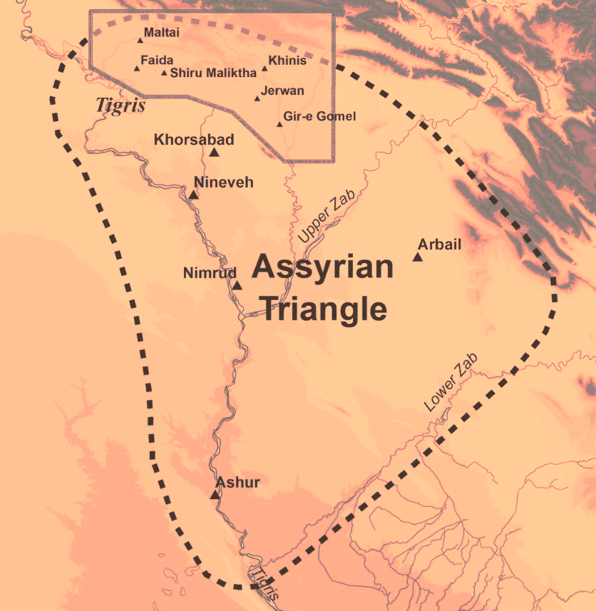 The Assyrians are the only original people of the area that is known by Assyriologists as the ‘Assyrian Triangle’ or ‘Central Assyria’. There’s not any other ethnicity that can claim legitimate historical ties to it besides the Assyrian people.