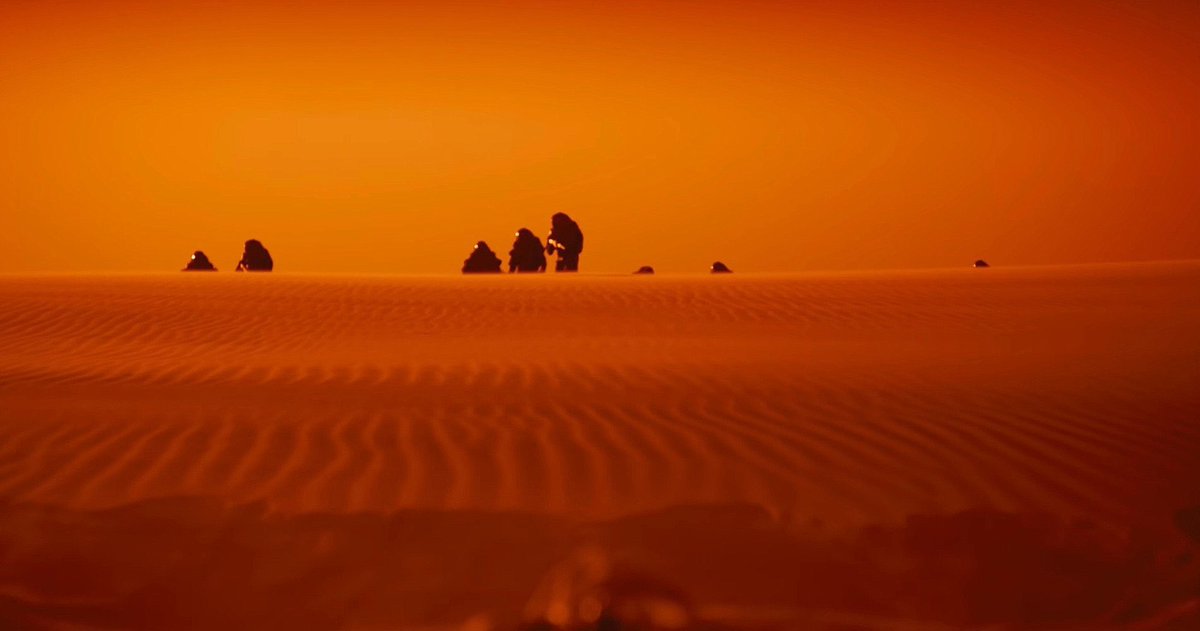 While the dust slowly settles on the #DunePart2 release, I think what’s stayed with me most after watching this film four times is the first 20 minutes. Witnessing the Harkonnens fly up that rock was such a standout moment in a standout film. Fifty years from now, I’ll still be