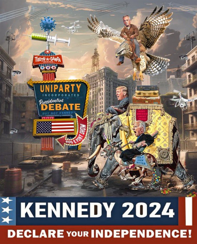 Biden and Trump voters are unwittingly supporting forever wars, corporations, lobbyists, and foreign interests. #votekennedy kennedy24.com