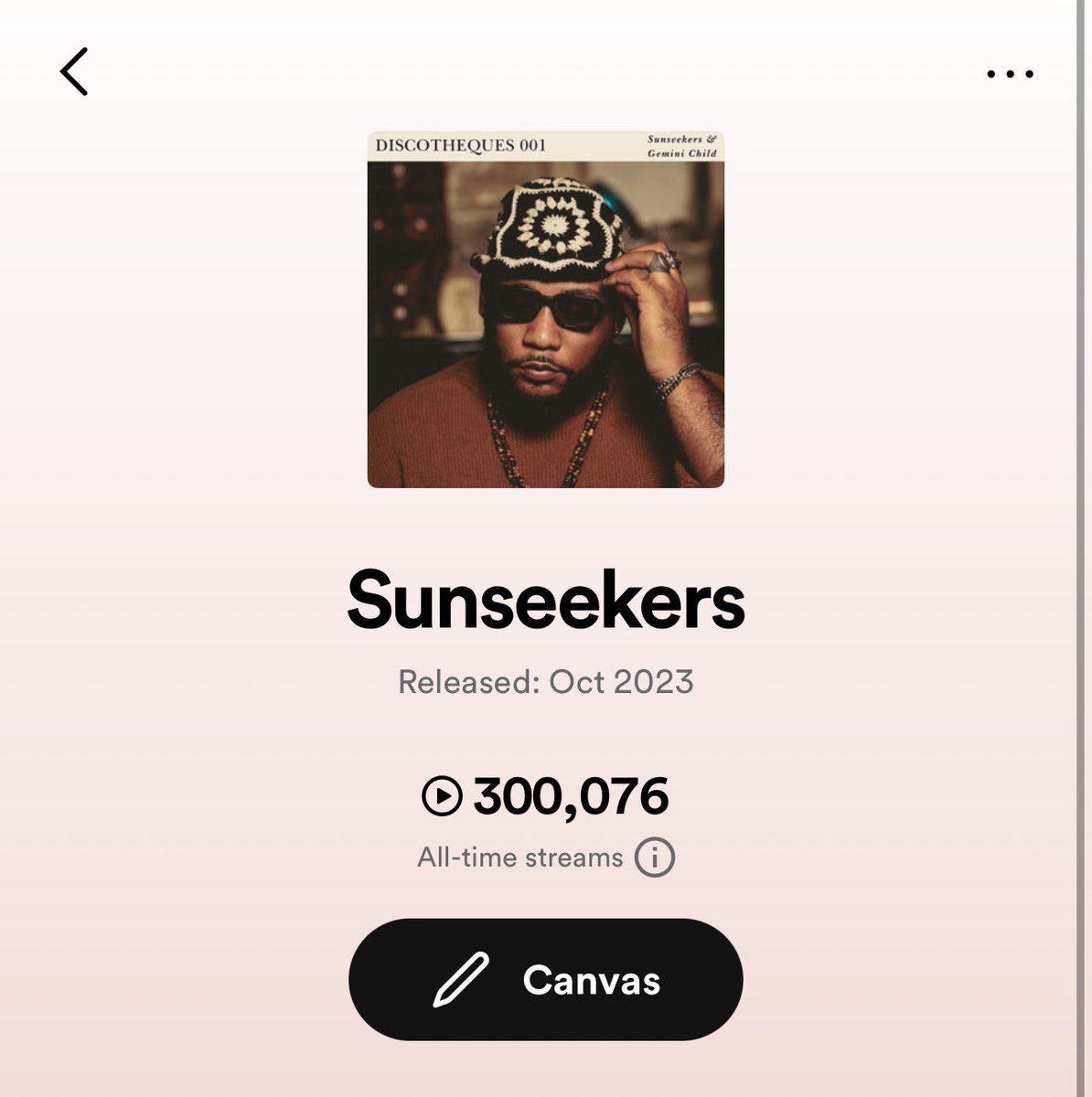 300k! Can’t wait to drop the new music