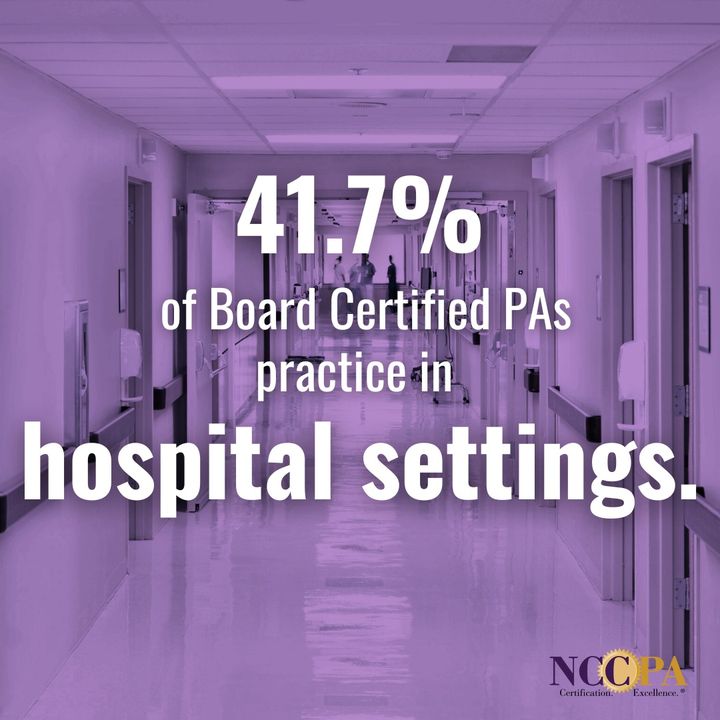 #DidYouKnow the top practice setting among PAs is hospital settings? More than 50,000 PAs work in hospitals across the country. #PAsDoThat #NationalHospitalWeek
bit.ly/3QL2aUB