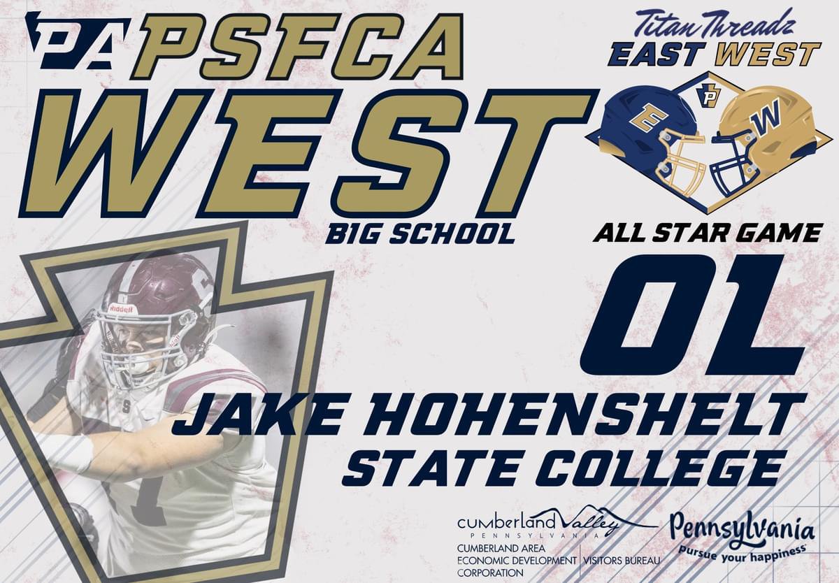 Come cheer on Jake Hohenshelt and the Big School West team this Sunday in the PA EAST/WEST GAME <a href="/PSFCA_/">PSFCA</a> <a href="/hohenshelt_jake/">Jake Hohenshelt</a>

Date: May 19, 2024
Location: Chapman Field at Cumberland Valley HS
Large School Game: Kickoff 5pm
Tickets:
big-33.ticketleap.com/2024-titan-thr…