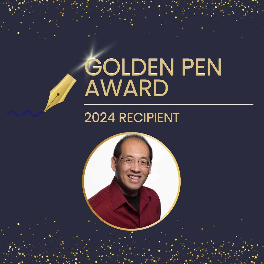 The Writers' Guild of Alberta is please to announce the recipient of the 2024 Golden Pen Award: Marty Chan. The Writers’ Guild of Alberta Golden Pen Award is presented to acknowledge the lifetime achievements of outstanding Alberta writers. Congratulations to Marty Chan!