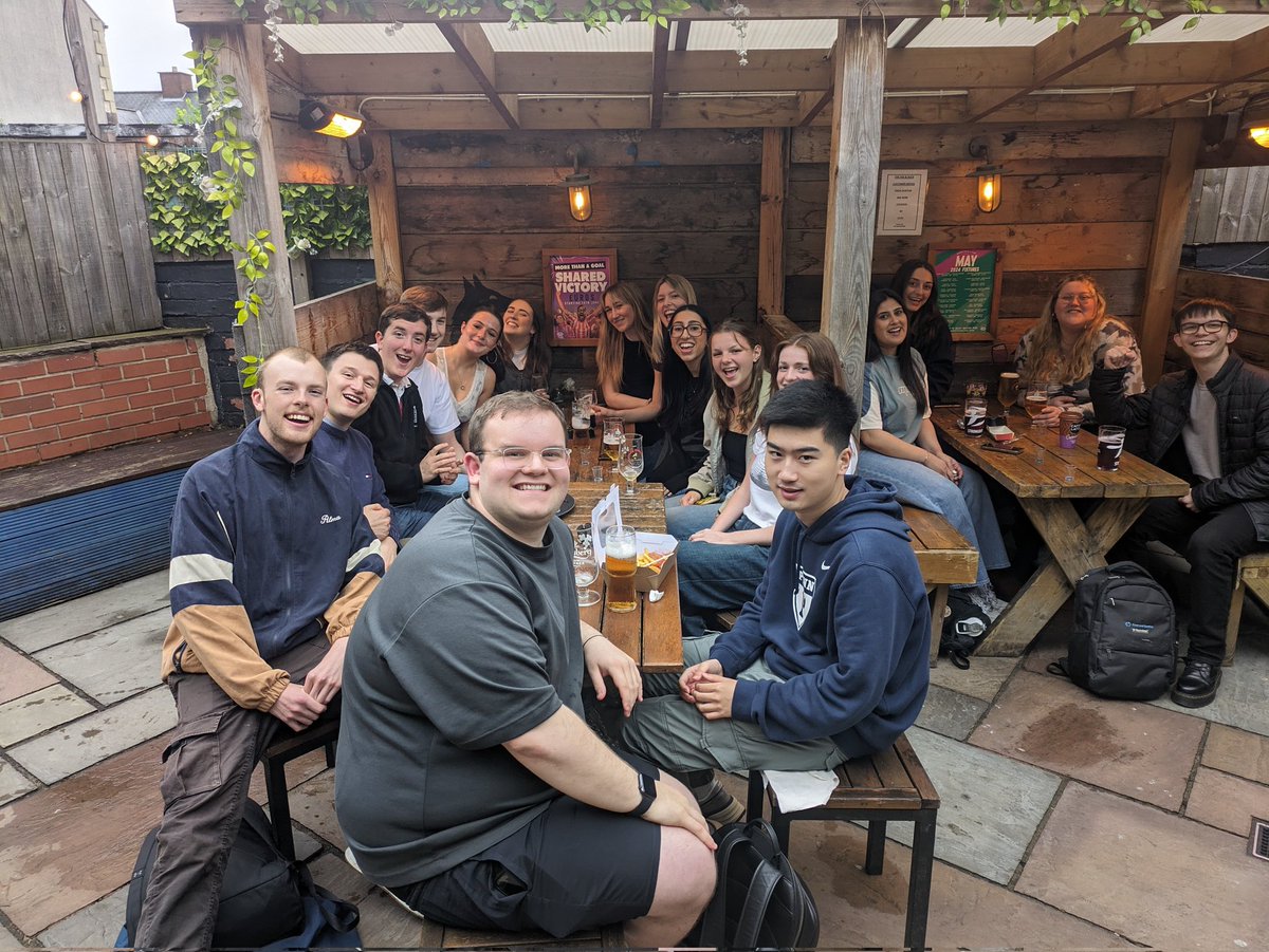 23 out of 24 radio newsdays DONE! 🎇📻🎙️

What a JOY it's been today to toast the FANTASTIC <a href="/Bill_Carmichael/">William Carmichael</a> to his retirement 🍾🥂...

And up the road &amp; have a sneaky tipple with this wonderful bunch who've been MAGICAL this semester! 👏🏻👏🏻

<a href="/JB413561/">J</a> shots were had...#tradition