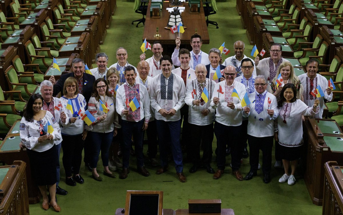 A Vyshyvanka is more than a shirt — it’s tradition, it’s culture, and it’s a symbol of resistance in the fight against Russia’s illegal invasion.    Here in Canada, we wear it proudly. Slava Ukraini.