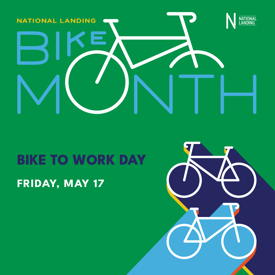 Calling all cyclists! 🚲 📣

Will we see you at our Bike to Work Day pit stop tomorrow morning? National Landing's 2024 Bike to Work pit stop will feature complimentary coffee and snacks, giveaways, and more!

Register here: bit.ly/3UUkaNB

#BTWD24 #LoveNationalLanding