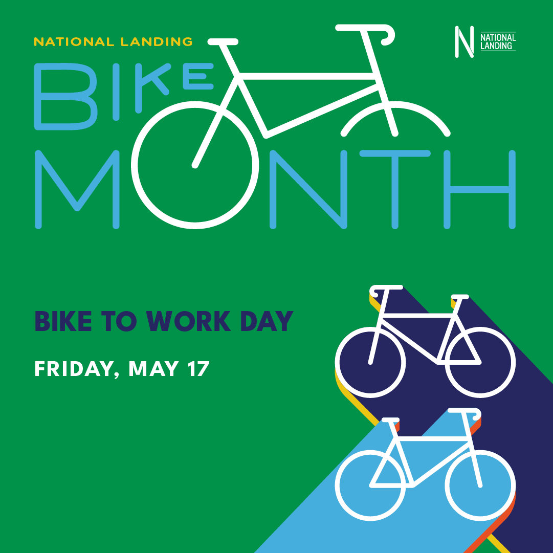 Calling all cyclists! 🚲 📣 Will we see you at our Bike to Work Day pit stop tomorrow morning? National Landing's 2024 Bike to Work pit stop will feature complimentary coffee and snacks, giveaways, and more! Register here: bit.ly/3UUkaNB #BTWD24 #LoveNationalLanding