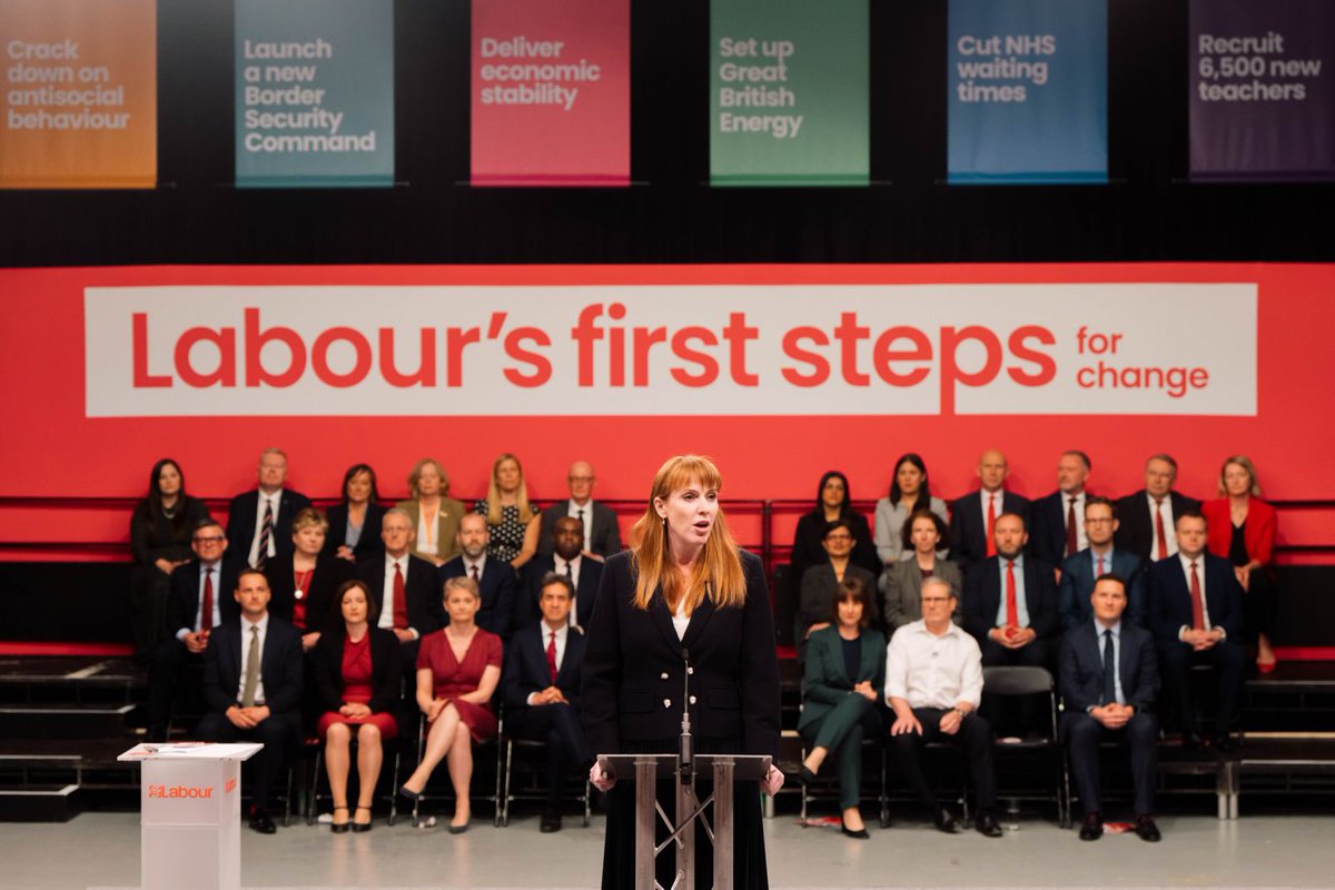 So proud of Team Labour today.🌹 These are our first steps for change…