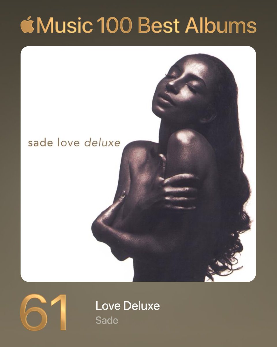 61. Love Deluxe - Sade

#100BestAlbums