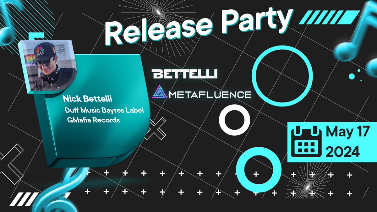 You're invited to celebrate with us at DJ Bettelli's Release Party! @NickBettelli , an outstanding DJ and web3 enthusiast from the USA, is excited to announce his party for the Metahut we've created together. Get ready for a night of great music and engaging conversations about