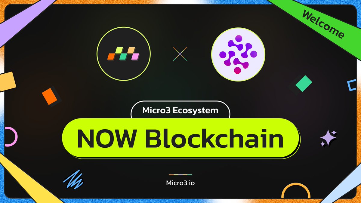 Welcome, @NOWBlockchainX to the #Micro3 Ecosystem! ➺ NOW Blockchain: Revolutionizing blockchain with Proof of Mobile (PoM) consensus, putting power in the hands of mobile users worldwide. Key Points: ➺ Speed ➺ Distributed Ledger ➺ Scalable ➺ Energy Efficient Get ready to