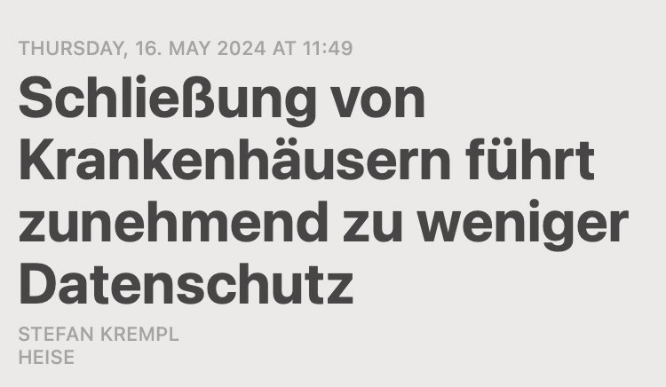 Also verhindert man die Krankenhausreform, weil der Datenschutz dann nicht mehr gewährleistet ist 🤡🤡🤡🤡🤡