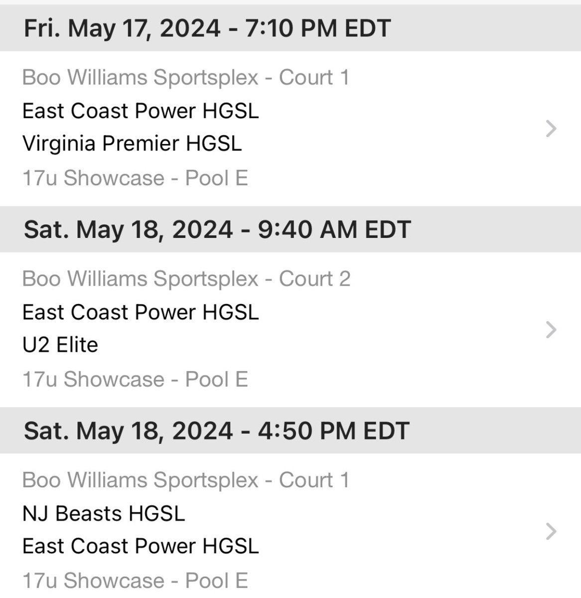 Live Period this weekend at the Boo Williams Sportsplex!