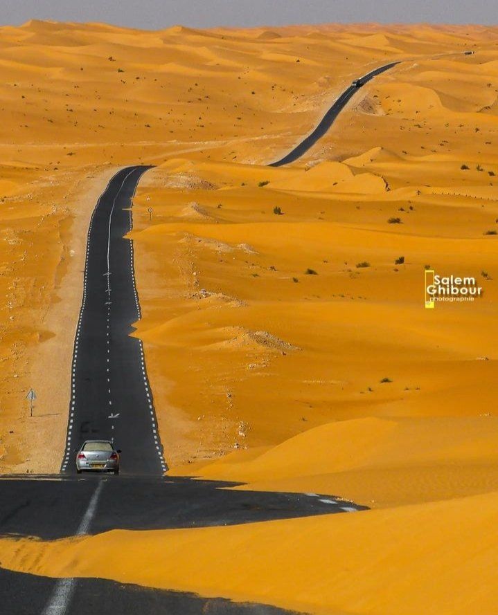 The road between Elbnoud 'El-Bayadh' and Tinrkuk 'Timimoun' in Algeria 🇩🇿 📷 / Salem Ghibour