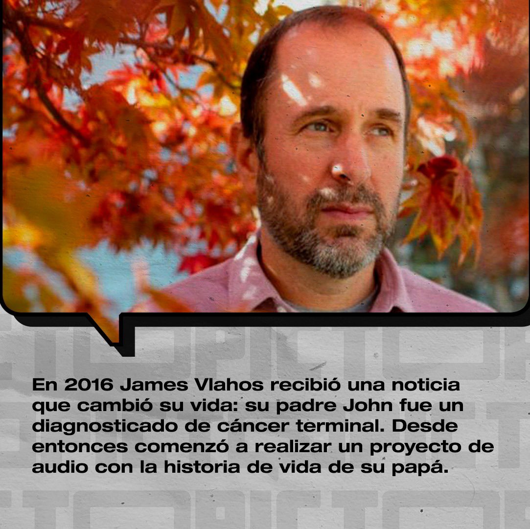 topic_media's tweet image. 📲 #JamesVlahos creó #DADBOT, una proyecto realizado con #IA que responde a preguntas sobre la vida de su padre con su propia voz.