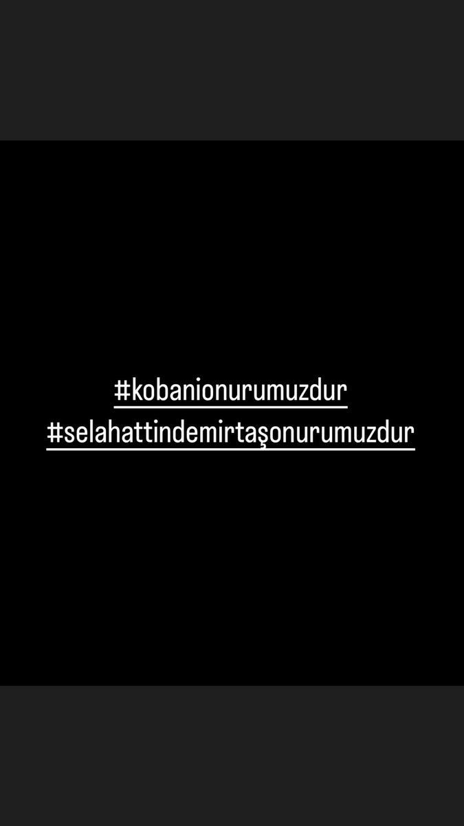 #KobaniOnurumuzdur ✌️
#SelahattinDemirtaşOnurumuzdur  ✌️